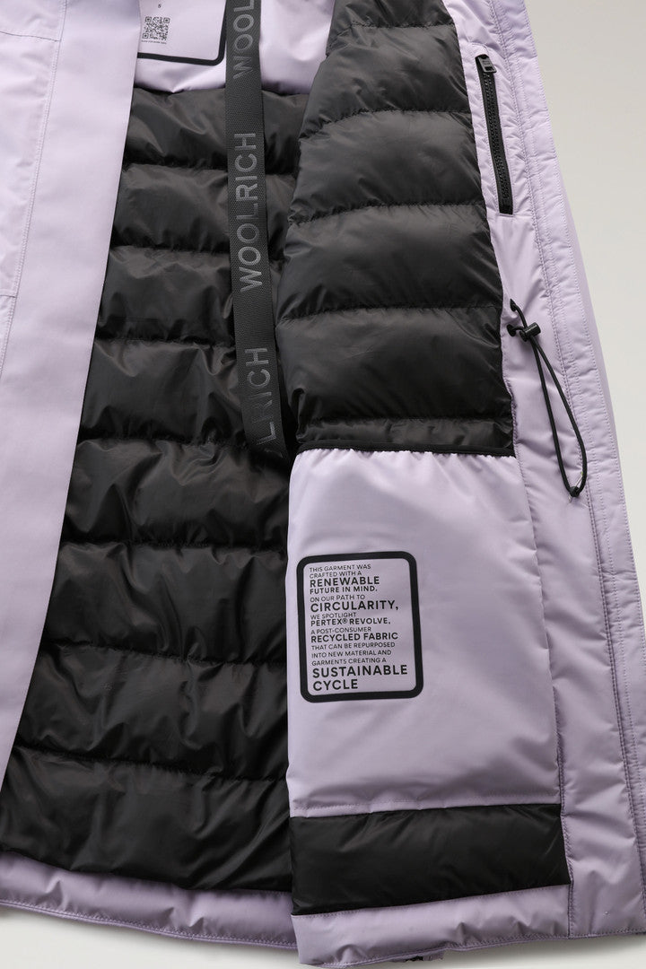 Harveys Waterproof Parka in Pertex Revolve (Lilac Dawn) - Detail View 6