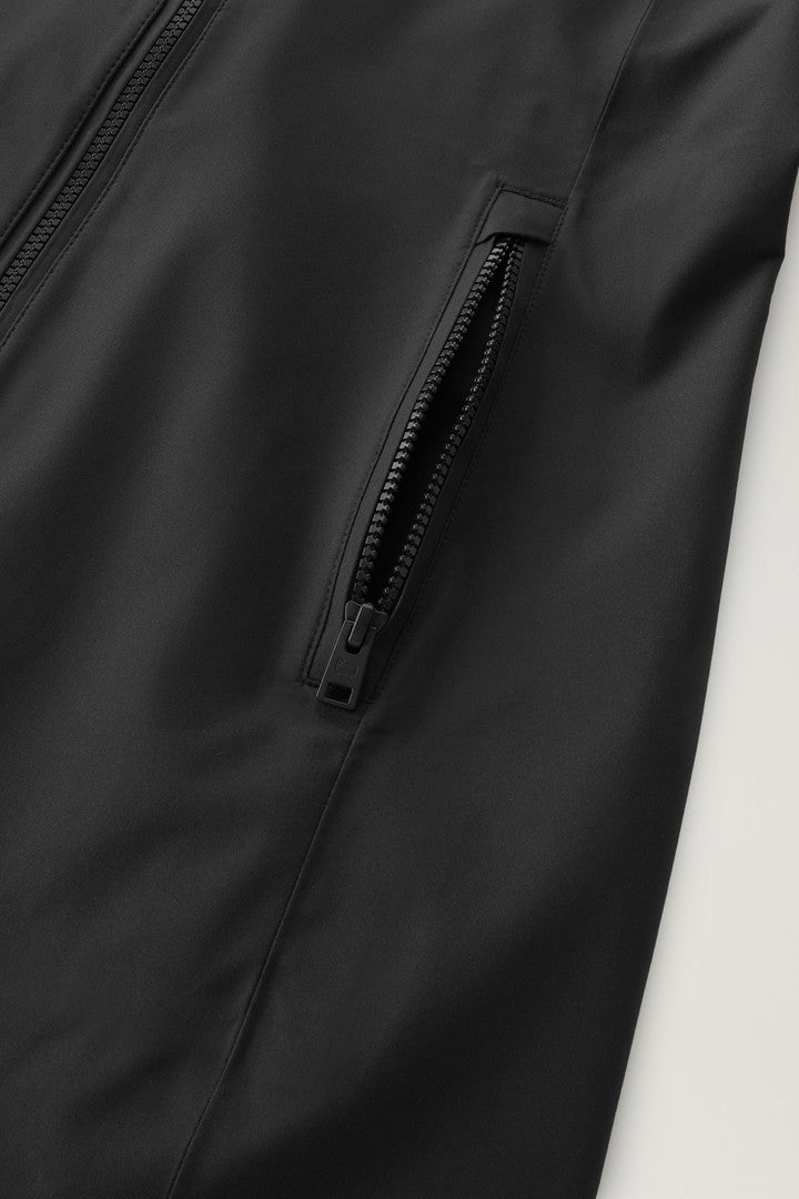Waterproof Leavitt Lightweight Parka with Hood (Black) - Detail View 4