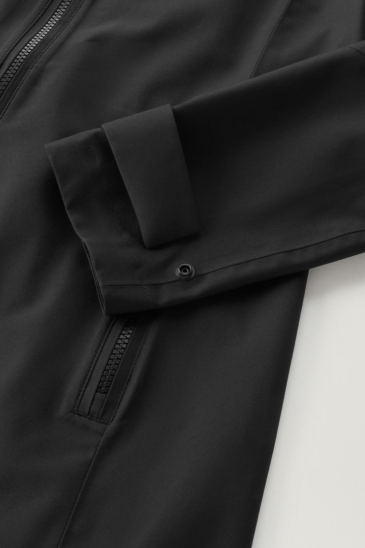 Waterproof Leavitt Lightweight Parka with Hood (Dark Green) - Detail View 4