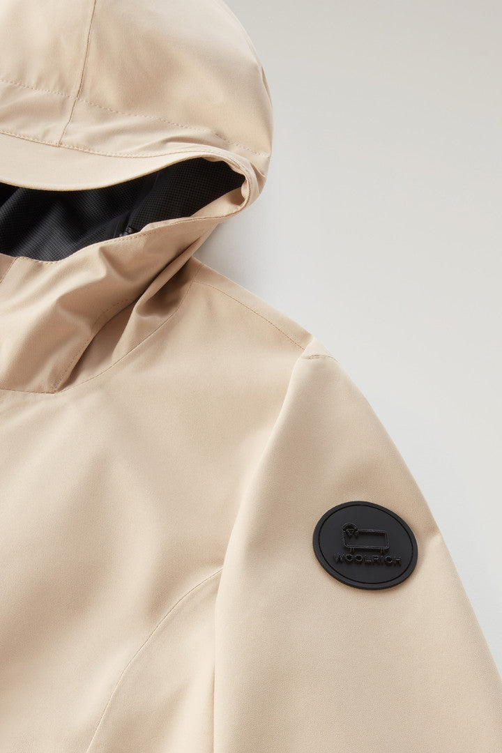 Waterproof Leavitt Lightweight Parka with Hood (Black) - Detail View 7