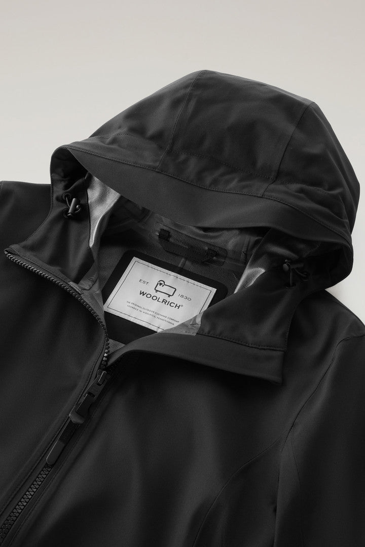 Waterproof Leavitt Jacket with Hood (Black) - Detail View 1