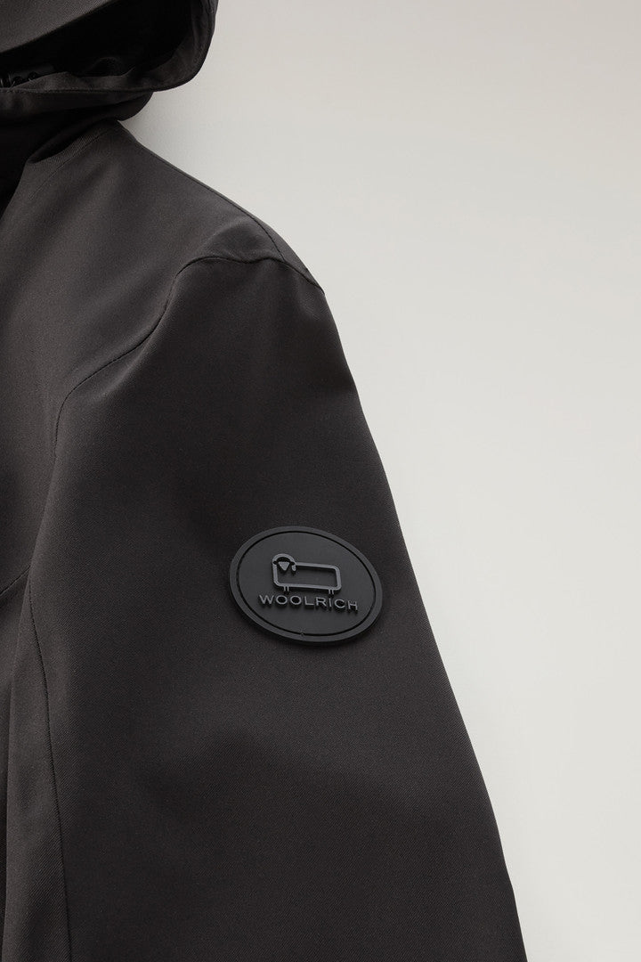 Waterproof Leavitt Jacket with Hood (Black) - Detail View 2