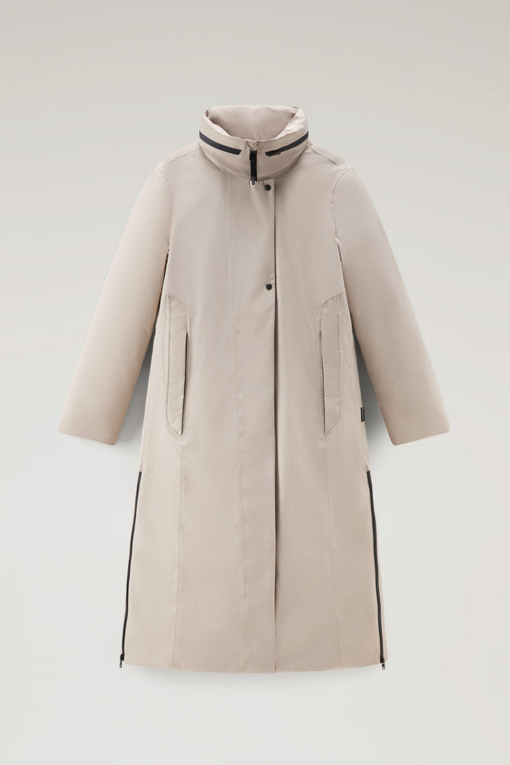 Waterproof High-Tech Long Coat in Recycled GORE-TEX (Black) - Detail View 6