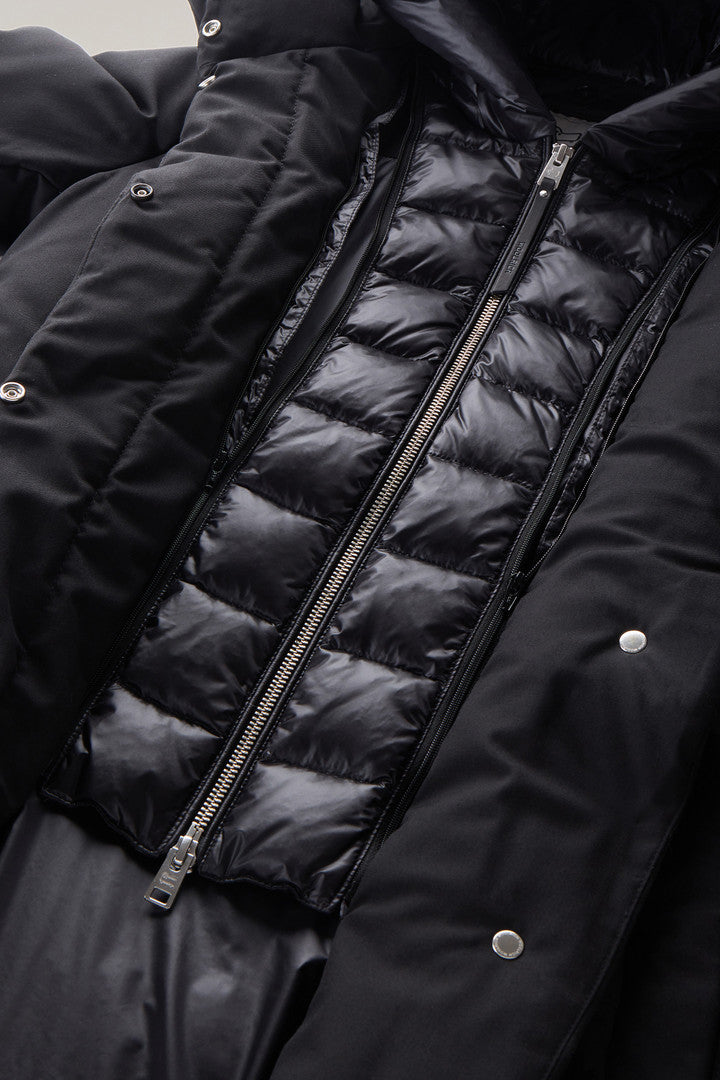 2-in-1 Luxe Prescott Parka (Black) - Detail View 8