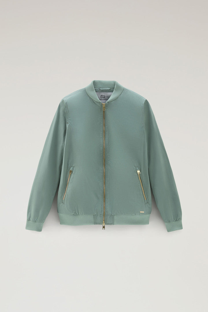 Charlotte Bomber in Urban Touch (Melton Blue) - Detail View 6