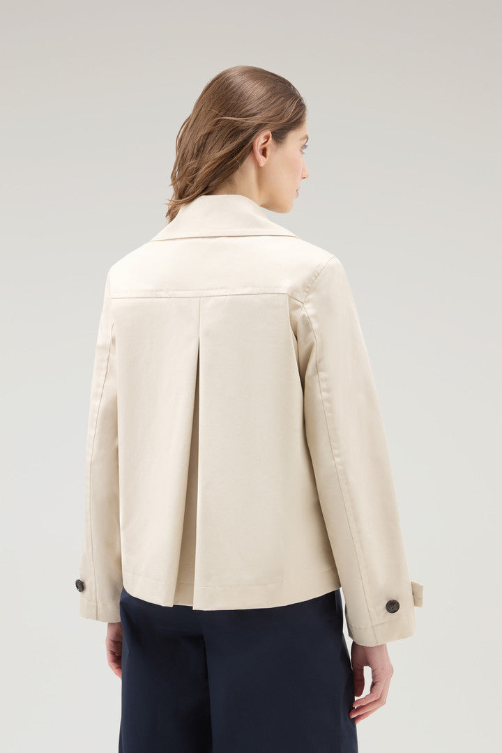 Havice Peacoat in Best Cotton (Melton Blue) - Detail View 4