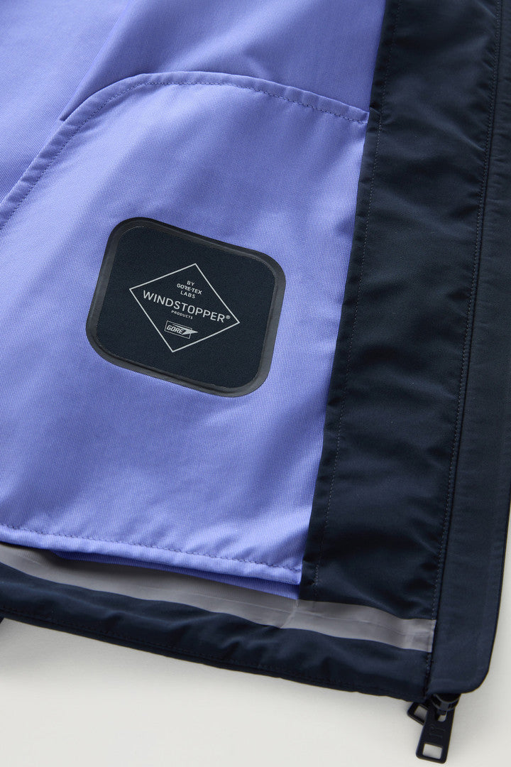 Jacket in WINDSTOPPER GORE-TEX (Melton Blue) - Detail View 5
