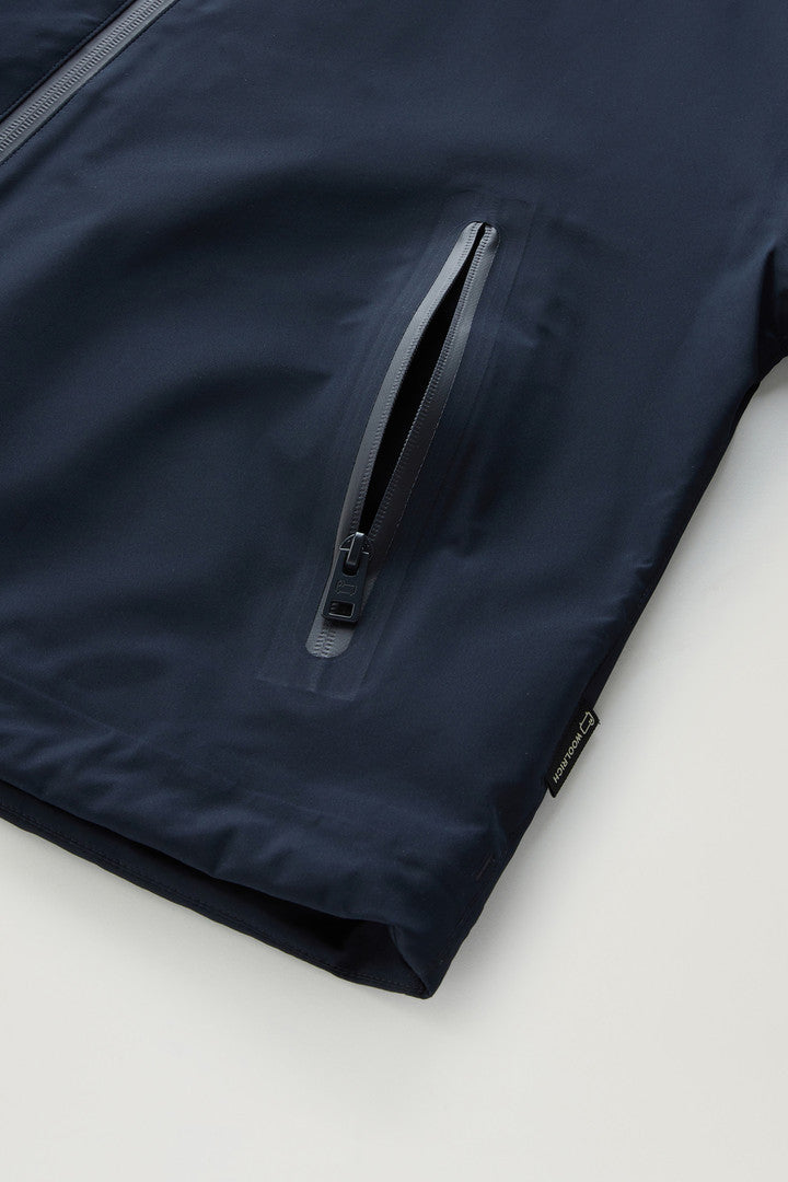 Jacket in WINDSTOPPER GORE-TEX (Melton Blue) - Detail View 2