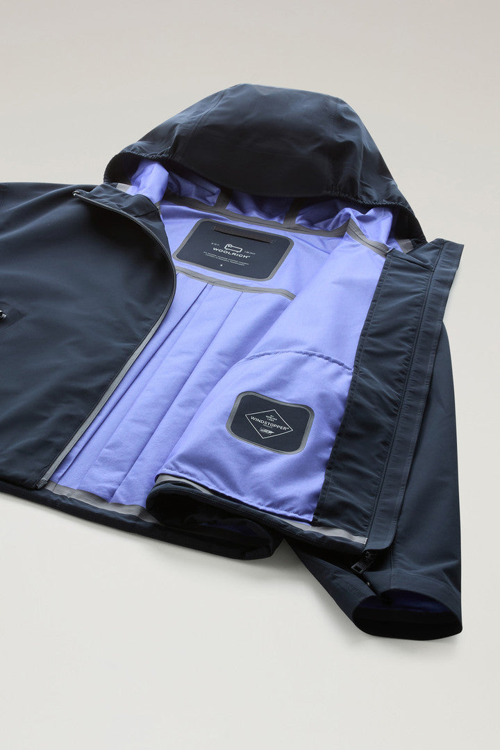 Jacket in WINDSTOPPER GORE-TEX (Melton Blue) - Detail View 4