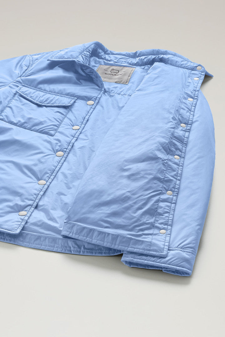 Padded Overshirt in Recycled Pertex Quantum (Sea Breeze) - Detail View 4