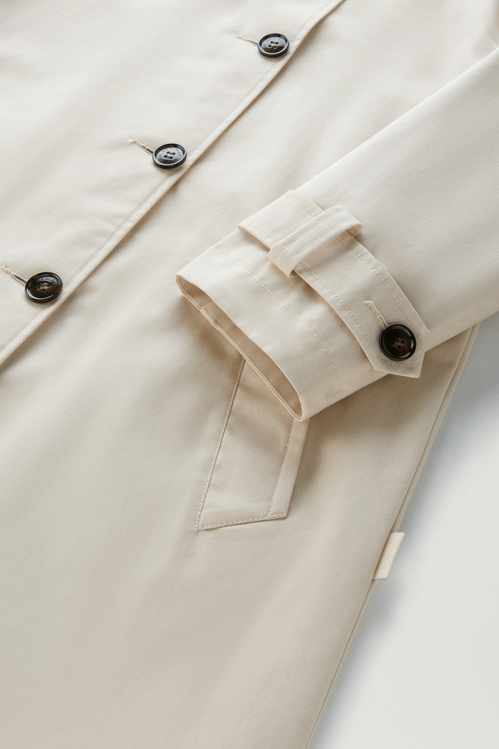 Havice Trench Coat in Best Cotton (Light Oak) - Detail View 3