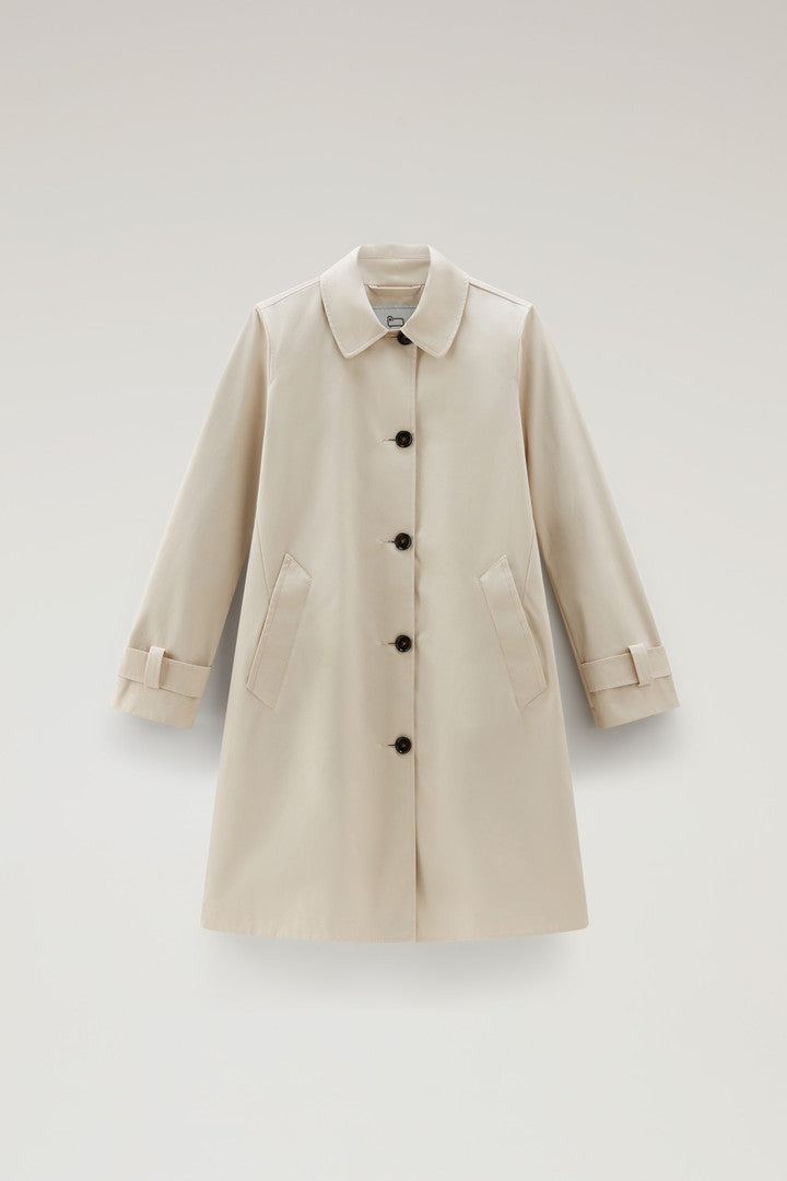 Havice Trench Coat in Best Cotton (Light Oak) - Detail View 1