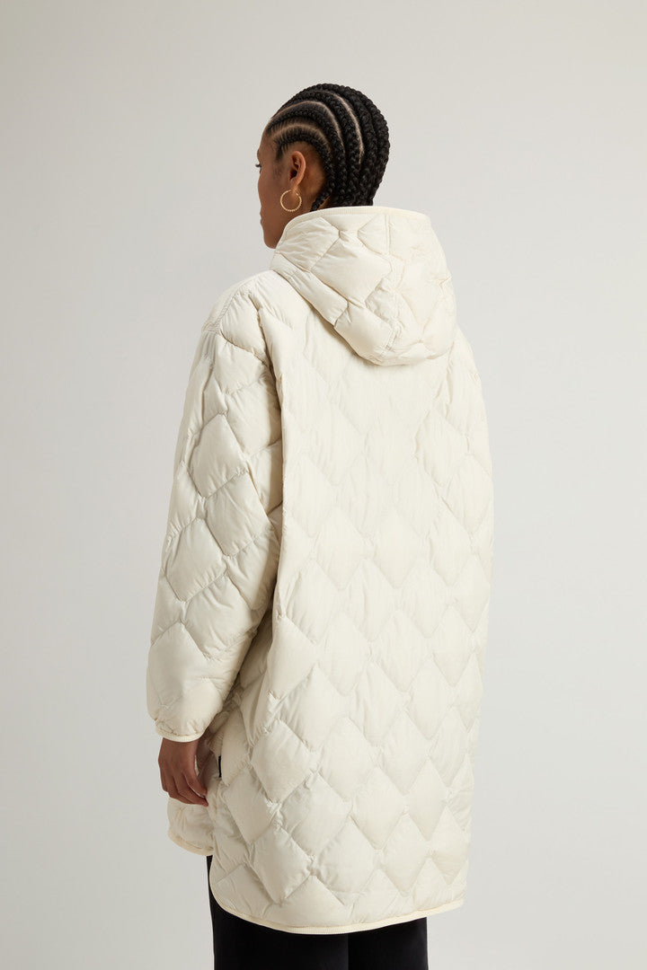 Heritage Cape Jacket in Microfiber with Removable Hood (Milky Cream) - Detail View 3