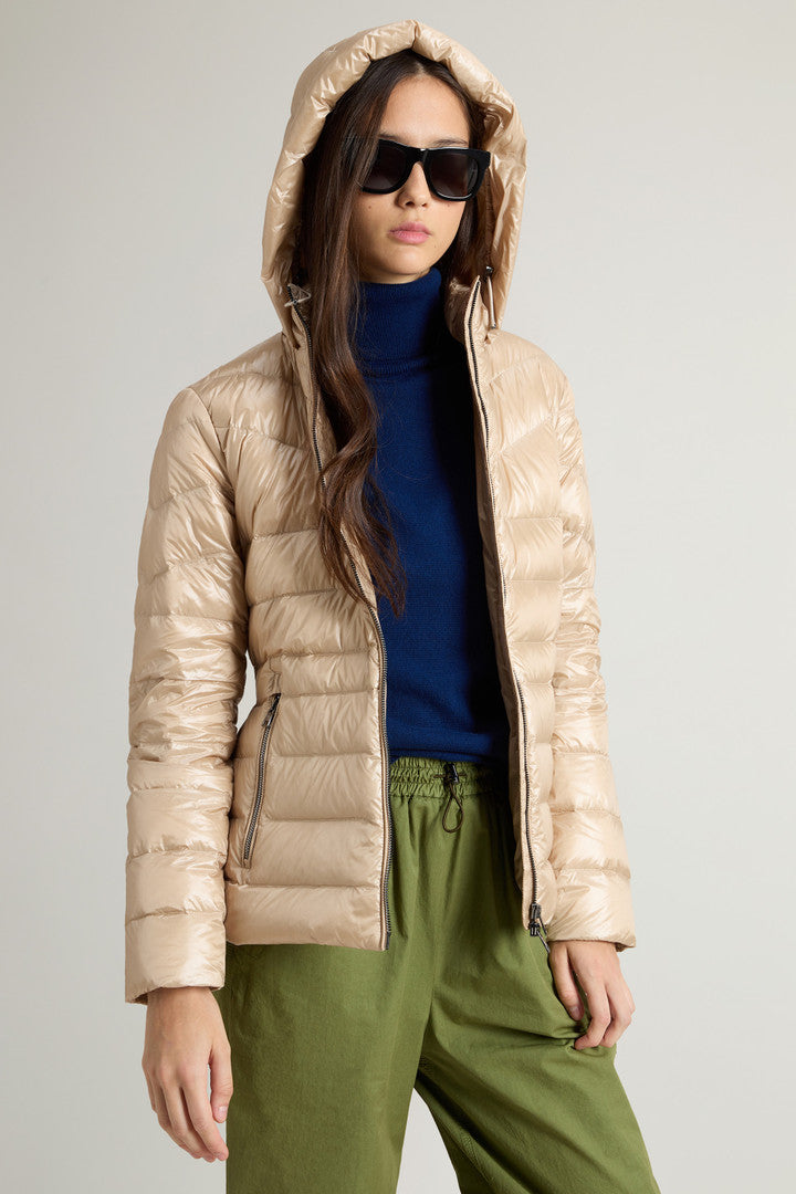 Aliquippa Lightweight Down Jacket (Oxford Tan) - Detail View 4