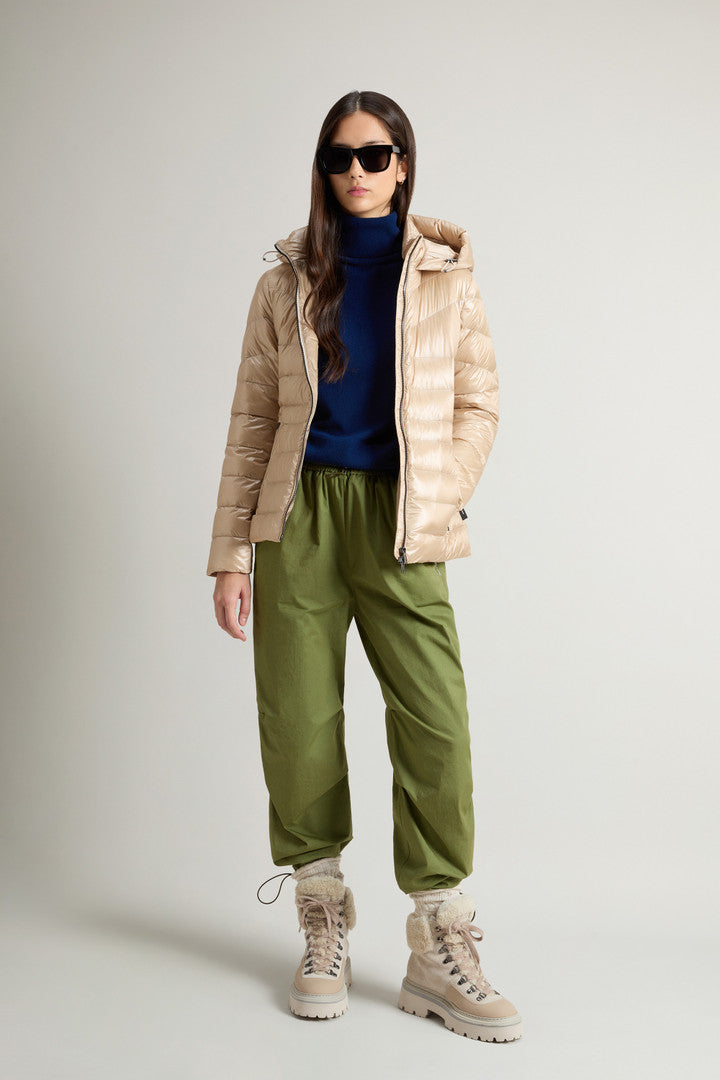 Aliquippa Lightweight Down Jacket (Oxford Tan) - Detail View 2