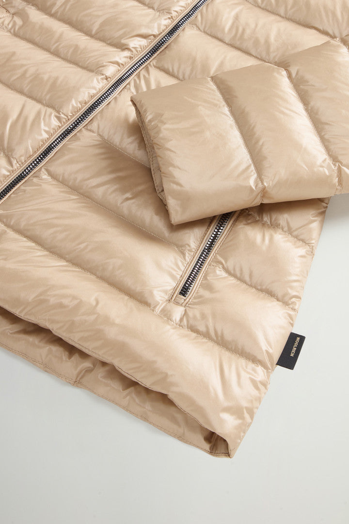 Aliquippa Lightweight Down Jacket (Oxford Tan) - Detail View 6