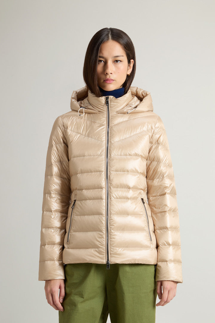 Aliquippa Lightweight Down Jacket (Oxford Tan) - Detail View 1