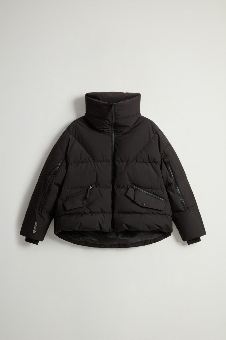 Down Jacket in WINDSTOPPER GORE-TEX (Black) - Main View
