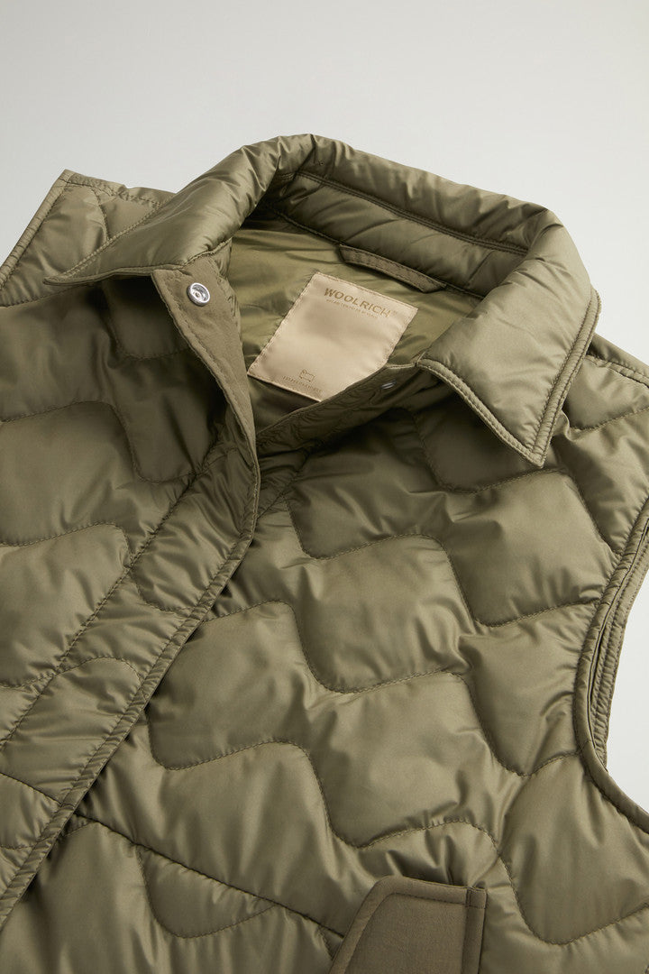 Quilted Microfiber Heritage Vest (Greenstone) - Detail View 5