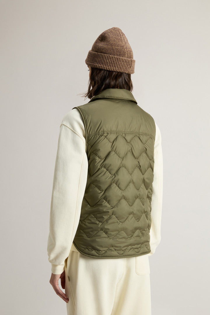 Quilted Microfiber Heritage Vest (Greenstone) - Detail View 2