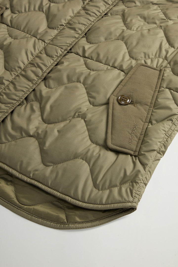 Quilted Microfiber Heritage Vest (Greenstone) - Detail View 6