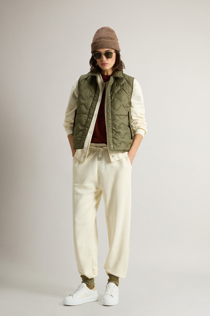 Quilted Microfiber Heritage Vest (Greenstone) - Detail View 1