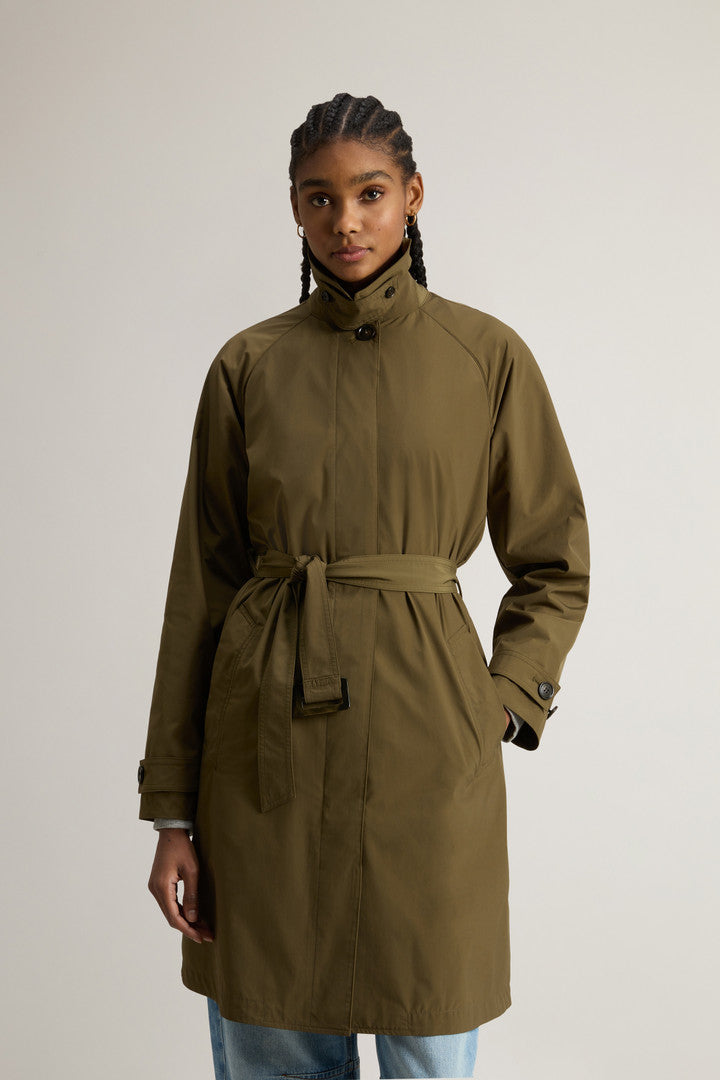 Urban Touch Trench Coat (Greenstone) - Main View