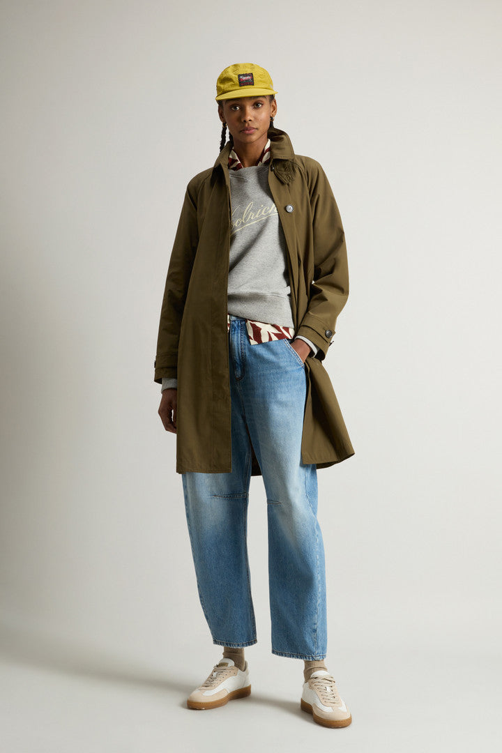 Urban Touch Trench Coat (Madder Brown) - Detail View 1