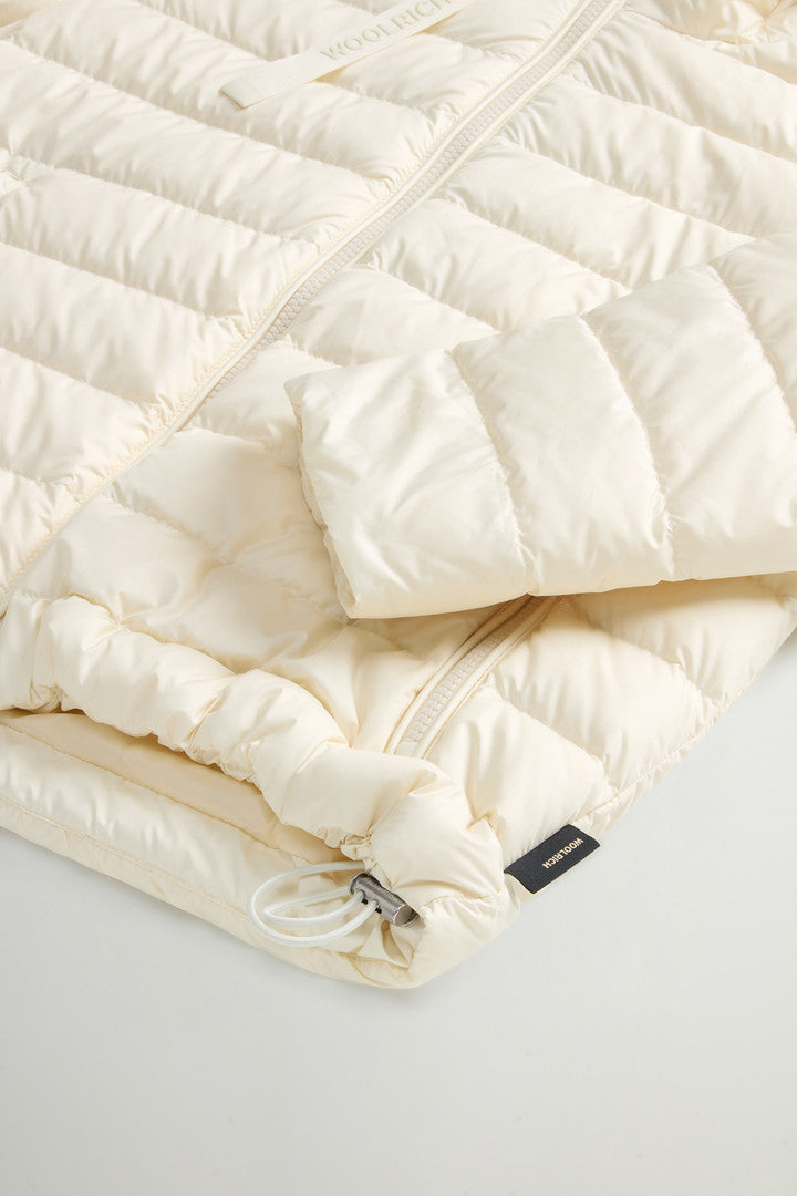 Padded Microfiber Jacket with Hood (Chinois Green) - Detail View 6