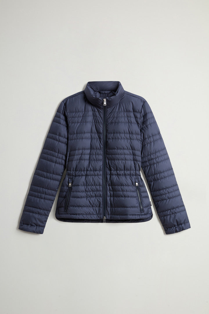 Padded Microfiber Jacket (White) - Detail View 9