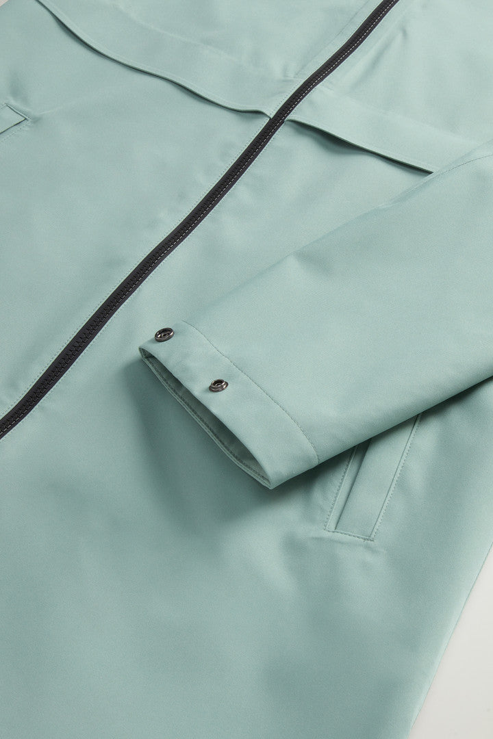 Waterproof Parka in Light Stretch (Chinois Green) - Detail View 7
