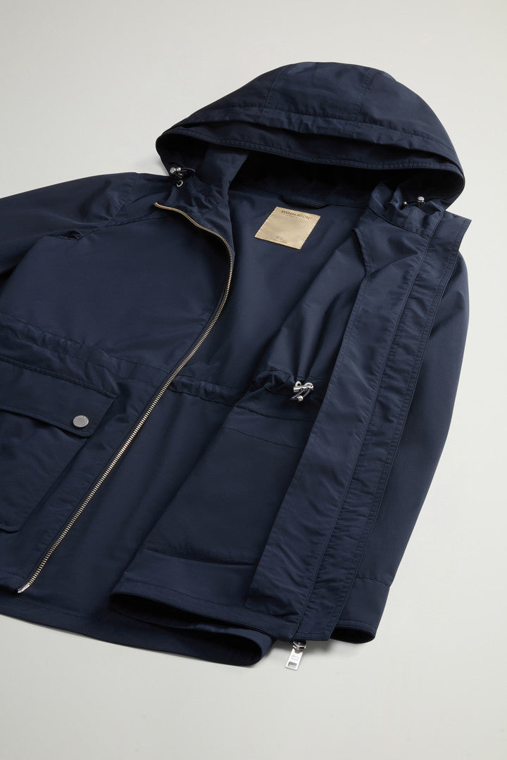 Urban Touch Hooded Jacket (Melton Blue) - Detail View 7