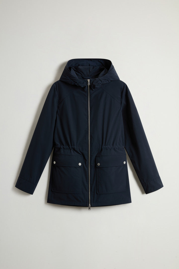 Urban Touch Hooded Jacket (Melton Blue) - Main View