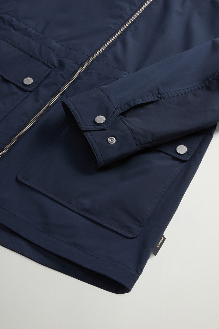 Urban Touch Hooded Jacket (Melton Blue) - Detail View 6
