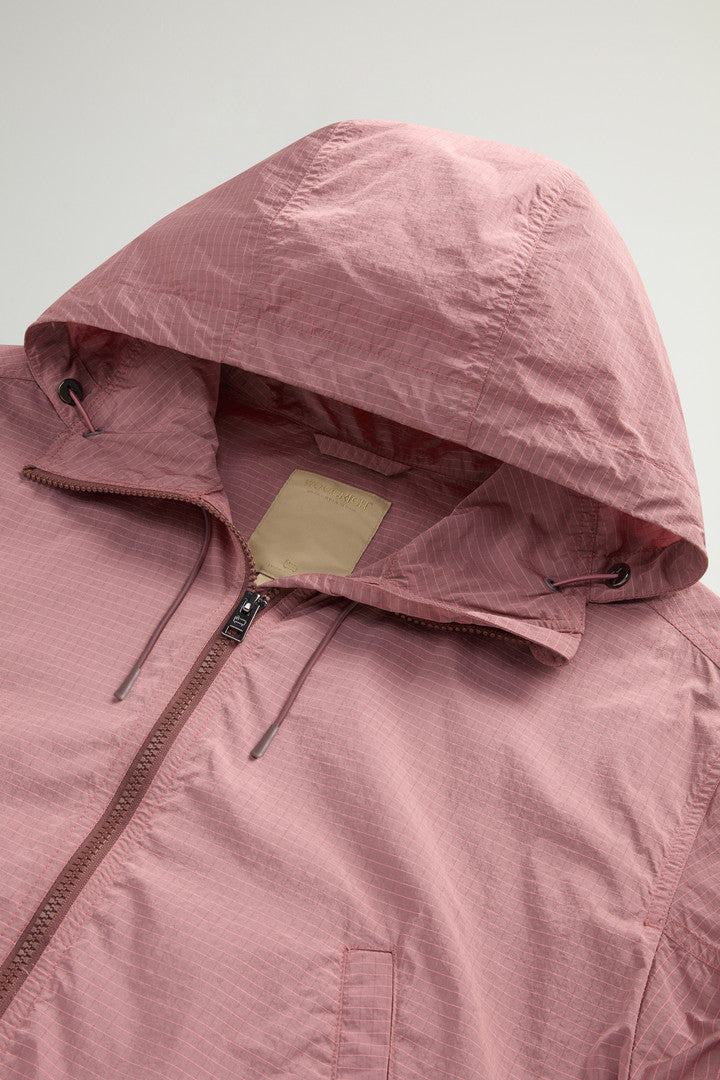 Ripstop Fabric Jacket (Withered Rose) - Detail View 5