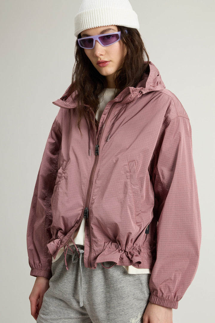 Ripstop Fabric Jacket (Withered Rose) - Detail View 4