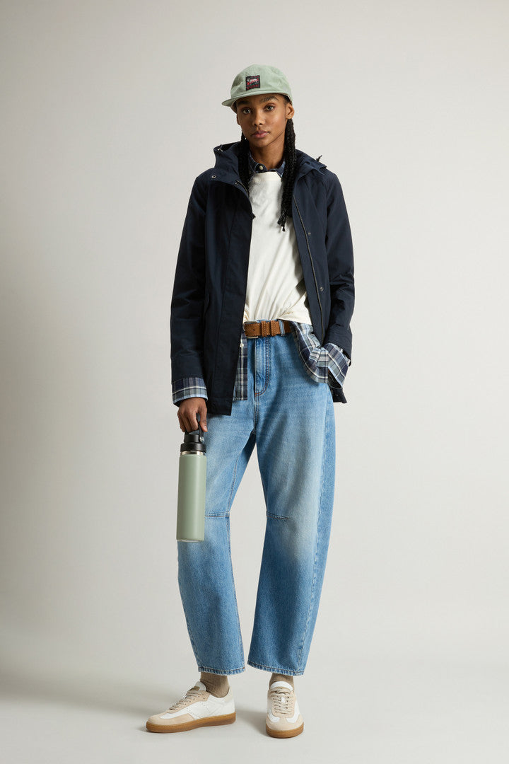 SummerÂ Parka in Urban Touch (Melton Blue) - Detail View 2