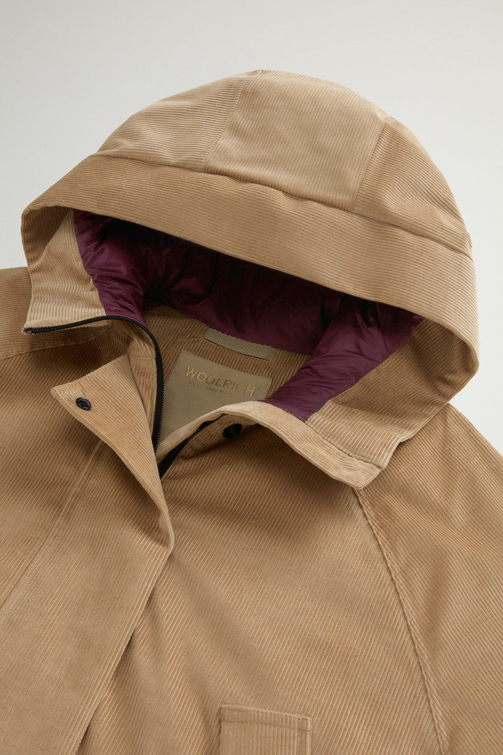 Three-Layered Corduroy Jacket with Hood (Cornstalk) - Detail View 5