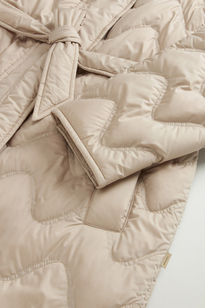 Quilted Microfiber Heritage Parka (Oxford Tan) - Detail View 6