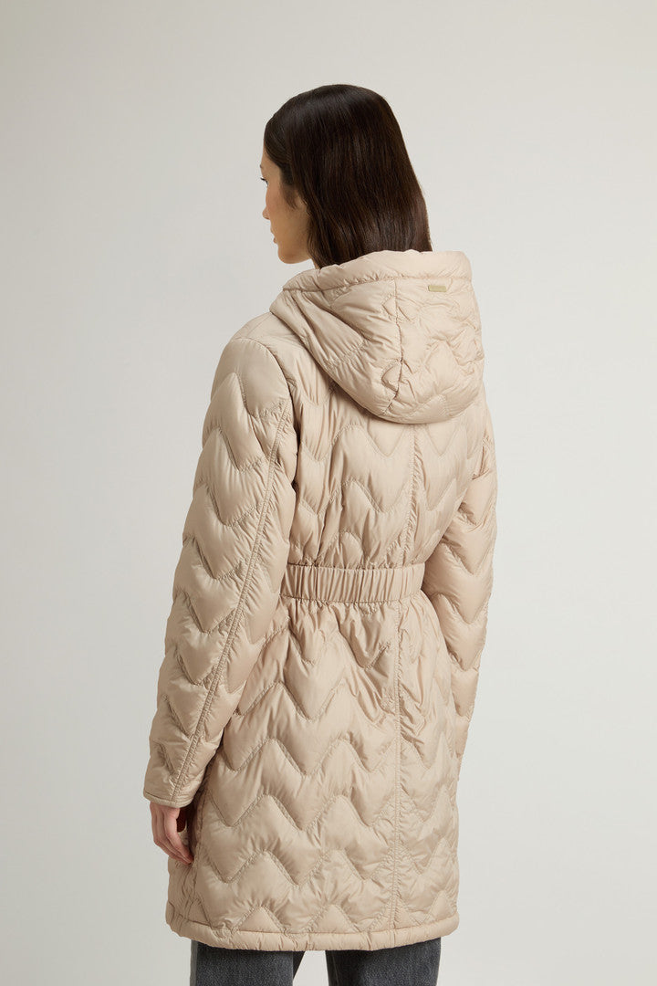 Quilted Microfiber Heritage Parka (Black) - Detail View 3