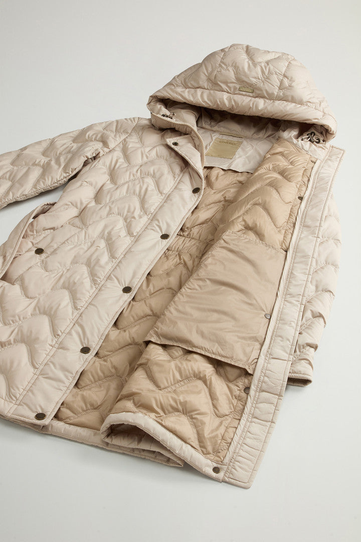Quilted Microfiber Heritage Parka (Oxford Tan) - Detail View 7