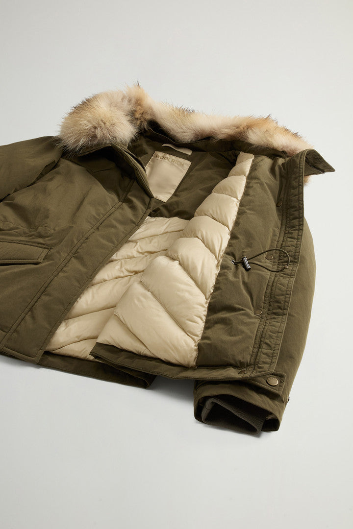 Grace Jacket in Peached Poly (Oxford Tan) - Detail View 7
