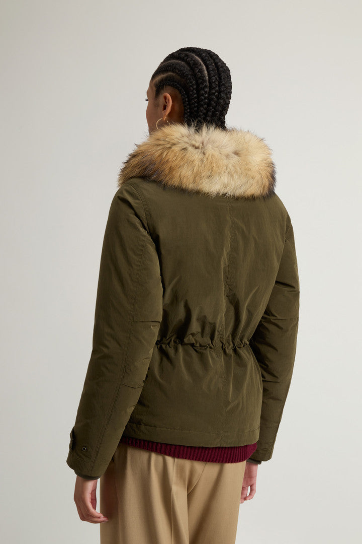 Grace Jacket in Peached Poly (Oxford Tan) - Detail View 2