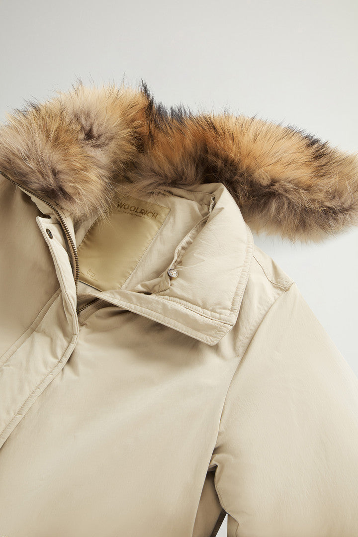 Grace Jacket in Peached Poly (Dark Green) - Detail View 6