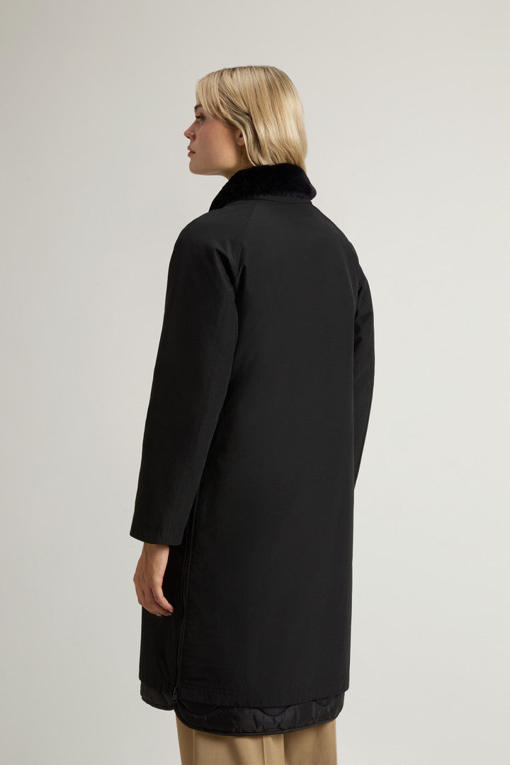3-in-1 Coat in Ramar Cloth (Dark Green) - Detail View 2
