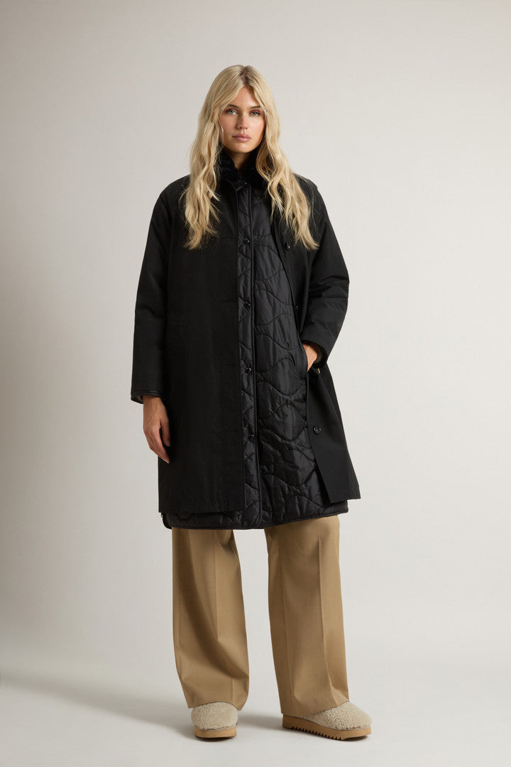 3-in-1 Coat in Ramar Cloth (Dark Green) - Detail View 1