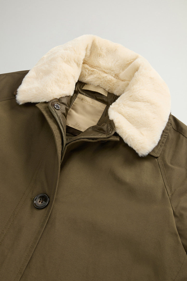 3-in-1 Coat in Ramar Cloth (Dark Green) - Detail View 6