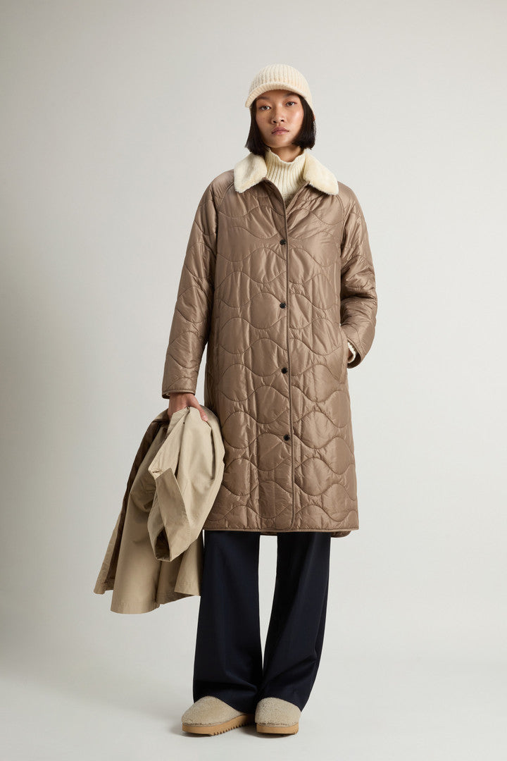 3-in-1 Coat in Ramar Cloth (Dark Green) - Detail View 3