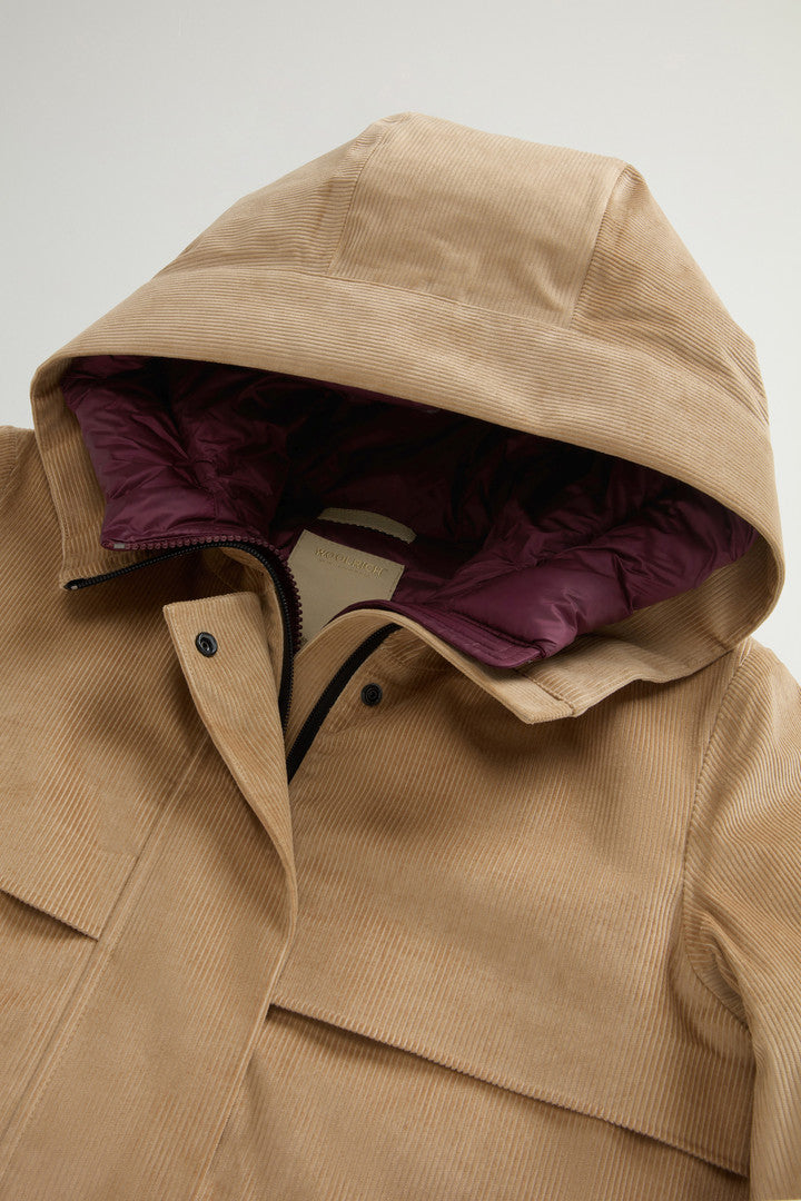 3-in-1 Parka in Three-Layered Corduroy (Cornstalk) - Detail View 6