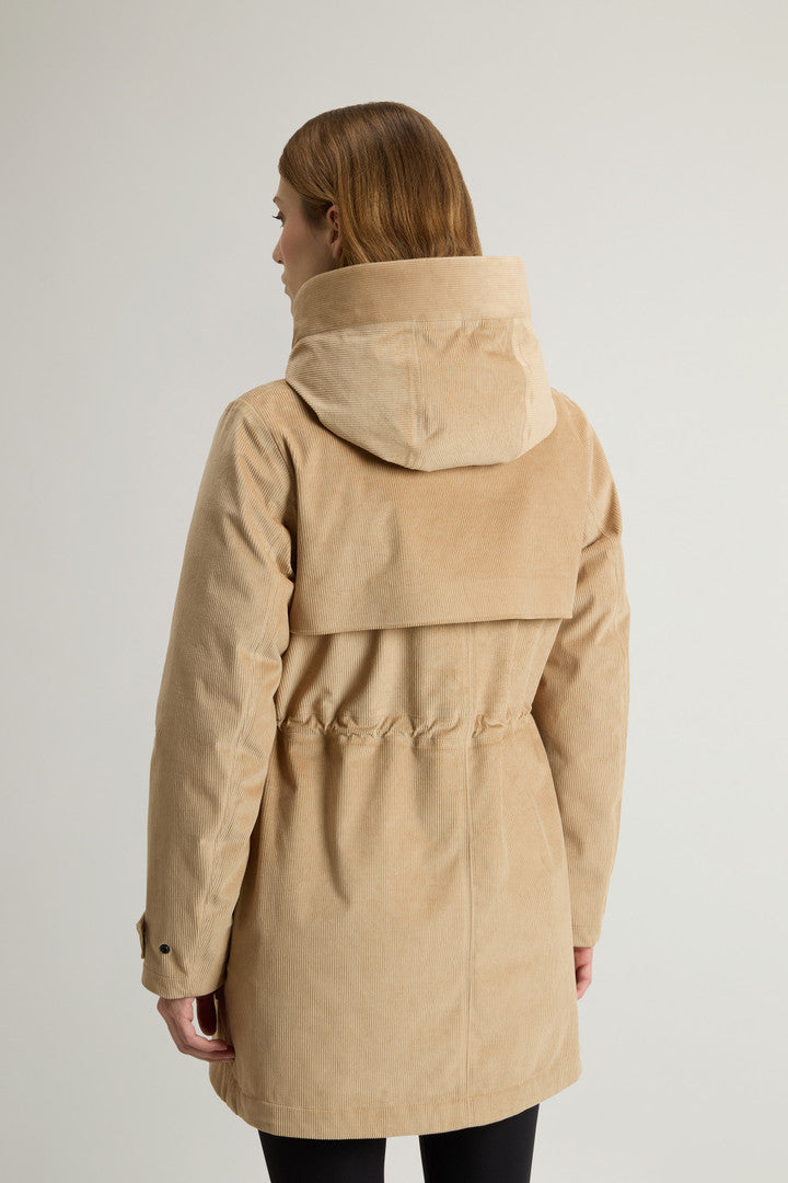 3-in-1 Parka in Three-Layered Corduroy (Cornstalk) - Detail View 2